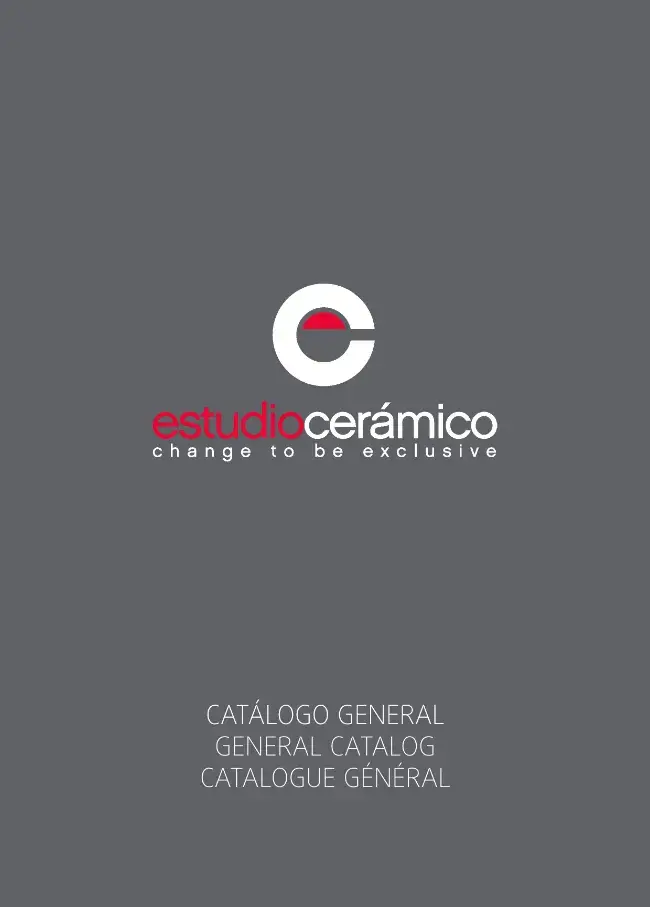 Portada Catálogo General Estudio Cerámico