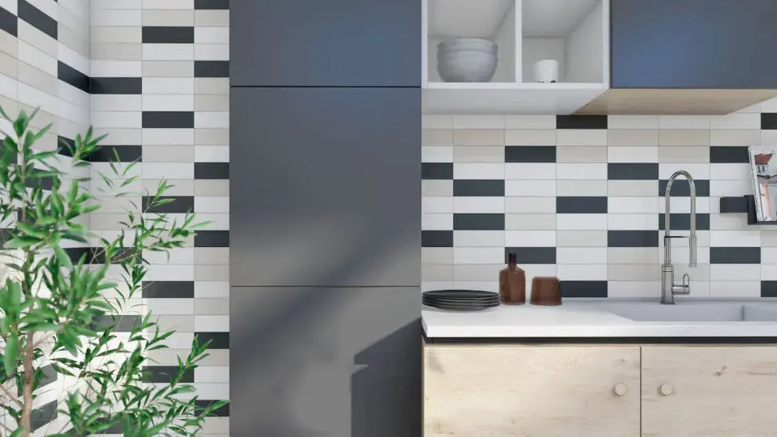 Azulejos blancos para combinaciones en cocinas